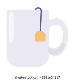 tea cup icon isolated white background