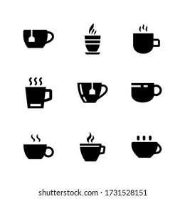 tea cup  icon or logo isolated sign symbol vector illustration - Collection of high quality black style vector icons
