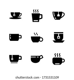 tea cup  icon or logo isolated sign symbol vector illustration - Collection of high quality black style vector icons
