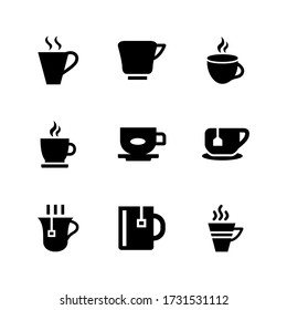 tea cup  icon or logo isolated sign symbol vector illustration - Collection of high quality black style vector icons
