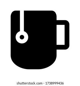 tea cup  icon or logo isolated sign symbol vector illustration - high quality black style vector icons
