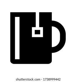 tea cup  icon or logo isolated sign symbol vector illustration - high quality black style vector icons
