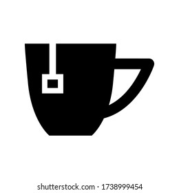 tea cup  icon or logo isolated sign symbol vector illustration - high quality black style vector icons
