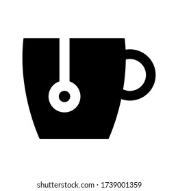 tea cup  icon or logo isolated sign symbol vector illustration - high quality black style vector icons

