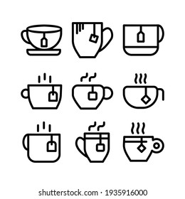 tea cup icon or logo isolated sign symbol vector illustration - Collection of high quality black style vector icons
