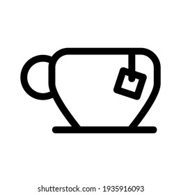 tea cup icon or logo isolated sign symbol vector illustration - high quality black style vector icons
