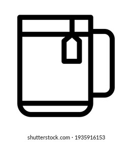 tea cup icon or logo isolated sign symbol vector illustration - high quality black style vector icons
