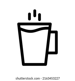 tea cup icon or logo isolated sign symbol vector illustration - high quality black style vector icons
