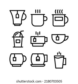 tea cup icon or logo isolated sign symbol vector illustration - Collection of high quality black style vector icons
