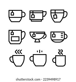 tea cup icon or logo isolated sign symbol vector illustration - Collection of high quality black style vector icons
