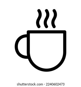 tea cup icon or logo isolated sign symbol vector illustration - high quality black style vector icons
