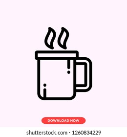 Tea cup icon modern vector style