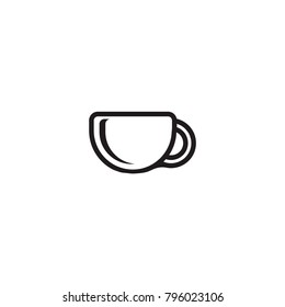 tea cup icon. sign design