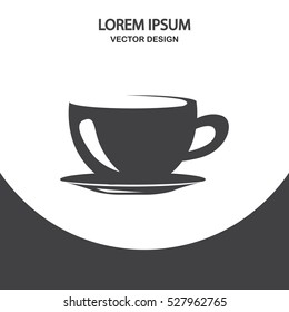 Tea cup icon. Simple design for web and mobile