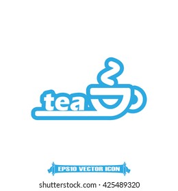 tea cup icon vector