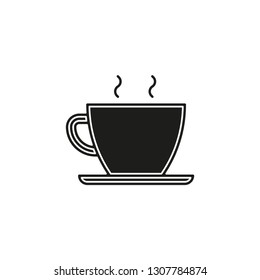 tea cup icon - vector coffee mug illustration