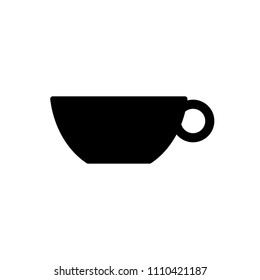 Tea cup icon vector eps10.  black Coffee Cup icon.