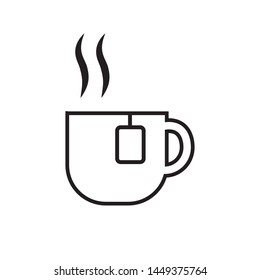 tea cup icon vector flat design