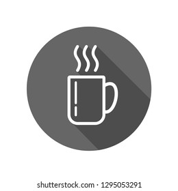 Tea Cup Icon Vector Illustration Sign & Symbol. Beverages Simple Vector Sign.Internet Concept.Trendy Symbol for Website Design Web Button or Mobile App.