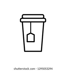 Tea Cup Icon Vector Illustration Sign & Symbol. Beverages Simple Vector Sign.Internet Concept.Trendy Symbol for Website Design Web Button or Mobile App.
