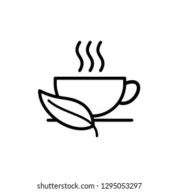 Tea Cup Icon Vector Illustration Sign & Symbol. Beverages Simple Vector Sign.Internet Concept.Trendy Symbol for Website Design Web Button or Mobile App.