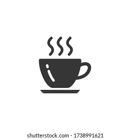 Ilustración del vector de la copa de té. Icono de la Copa Coffe