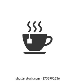 Tea Cup Icon Vector Illustration. Coffe Cup Icon