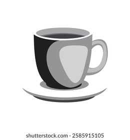 Tea cup icon vector illustration in white background.