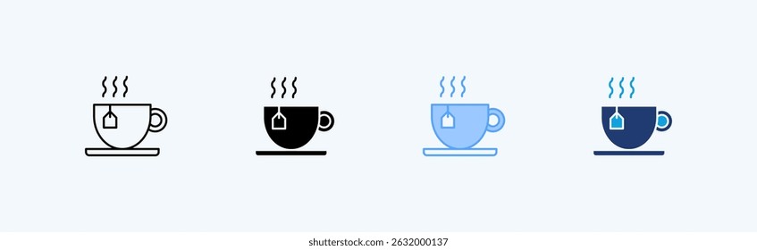 ícone Tea Cup conceito de ilustração vetorial
