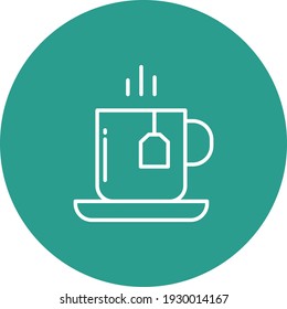 Tea Cup icon vector image. Can also be used for food and drinks. Suitable for use on web apps, mobile apps and print media.