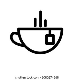 tea cup icon vector pictogram mark symbol