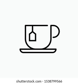 Tea Cup Icon - Vector, Sign and Symbol for Design, Presentation, Website or Apps Elements. 