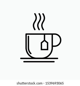 Tea Cup Icon - Vector, Sign and Symbol for Design, Presentation, Website or Apps Elements. 