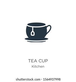 Tea cup icon vector. Trendy flat tea cup icon from kitchen collection isolated on white background. Vector illustration can be used for web and mobile graphic design, logo, eps10