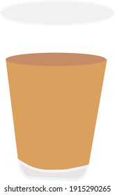 Tea in a cup, illustration, vector on a white background.