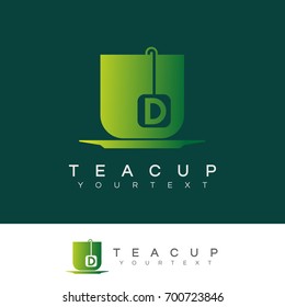 Tea Cup Initial Letter D Logo Design