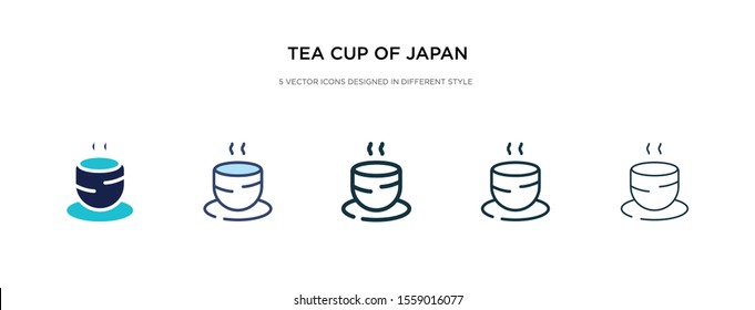 tea cup of japan icon in different style vector illustration. two colored and black tea cup of japan vector icons designed in filled, outline, line and stroke style can be used for web, mobile, ui