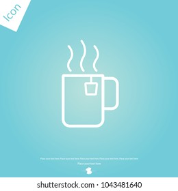 Tea cup line icon