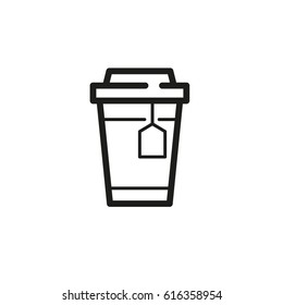 tea cup line icon