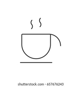tea cup line icon