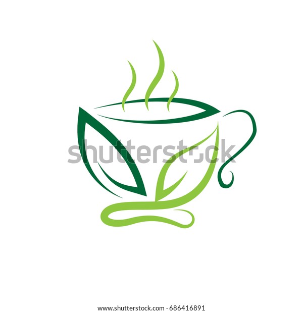 Tea Cup Logo Stock Vector (Royalty Free) 686416891