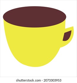 tea cup logo design of company.tea cup vector art illustration.coffee cup icon graphic.hot coffee cup design