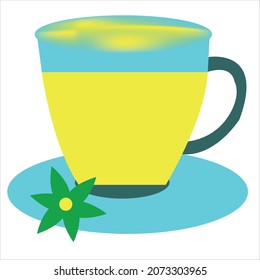 tea cup logo design of company.tea cup vector art illustration.coffee cup icon graphic.hot coffee cup design