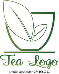 Tea cup logo design for tea industry and business related with tea