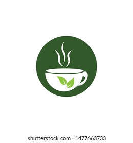 tea cup logo icon vesctor design