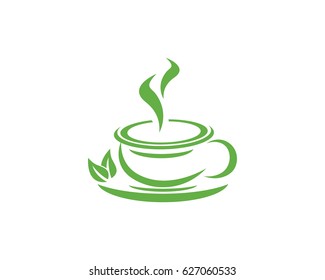 Tea Cup Logo Template