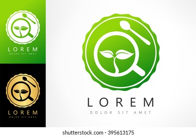 Tea Cup logo vector. Dishes for hot drinks.