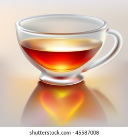 Tea cup with love