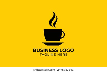 tea cup natural drink, coffee cup logo