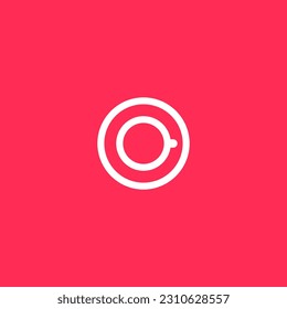 tea cup and o letter abstract logo vector template.
